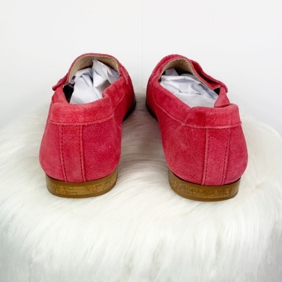 J. Crew James Loafers Fuchsia Hot Pink Suede EUC - Picture 2 of 8